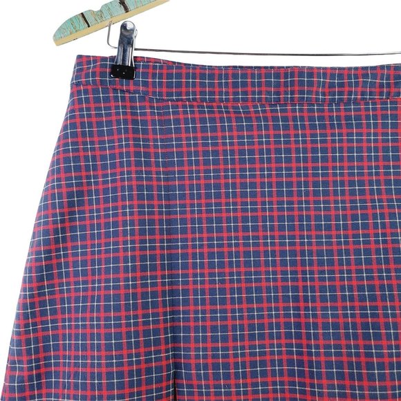 Vintage Y2K 2001 Tommy Jeans Plaid Pleated Mini Skirt Jr Size 11 - Picture 3 of 7